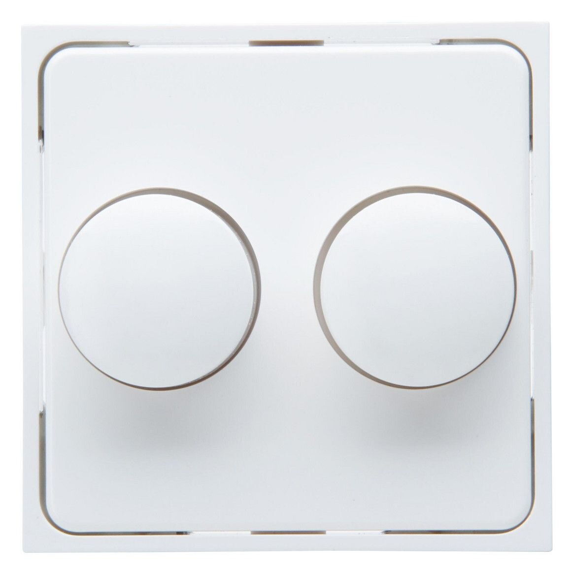 Kopp Kopp 492813001 HK07-Abdeckung Doppeldimmer Farbe:arktisweiß
