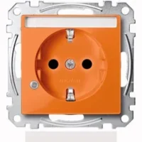 Merten SCHUKO-Steckdose ZSV or Ko.Licht Schriftfeld MEG2303-0302