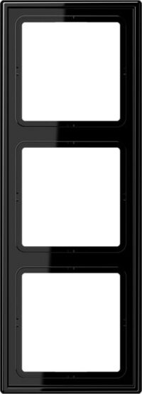 Jung Rahmen 3-fach schwarz waage/senkrecht LS 983 SW