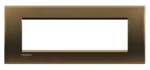 BTicino LNA4807BZ LivingLight Abdeck- rahmen für Kompaktinstallation 7M Bronze