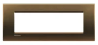 BTicino LNA4807BZ LivingLight Abdeck- rahmen für Kompaktinstallation 7M Bronze