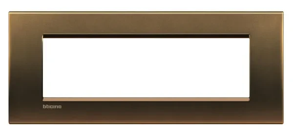 BTicino LNA4807BZ LivingLight Abdeck- rahmen für Kompaktinstallation 7M Bronze