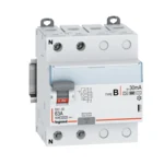 Legrand 411957 DX3 Fi-Schalter 63A 2-polig 30mA Typ B 230VAC N-links 4TE