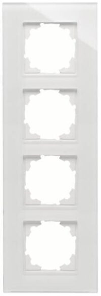 Kopp 406602008 Glas-Rahmen 4-fach HK07weiß