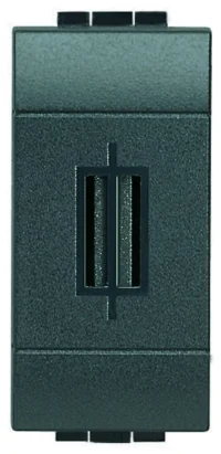 BTicino L4321 Sicherungshalter für Feinsicherungen 5x20/6,3x32 Anthrazit