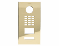 DoorBird D2101V Frontblende – Messing-Optik (PVD)
