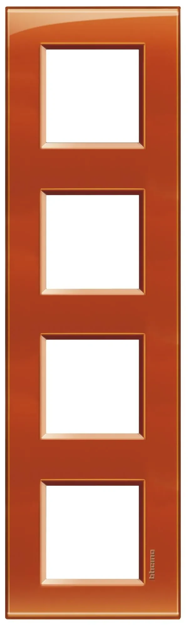 BTicino LNA4802M4OD LivingLight Abdeckrahmen 4-fach 2+2+2+2M Orange