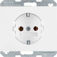 Berker SCHUKO-Steckdose pws/gl 47157009
