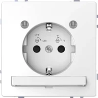 Merten SCHUKO-Steckdose lotosws m.Lichtauslass MEG2304-6035