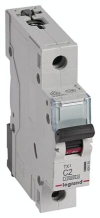 Legrand 404164 TX3 LS-Schalter C 2A 1-polig 10kA 230/400VAC 1TE