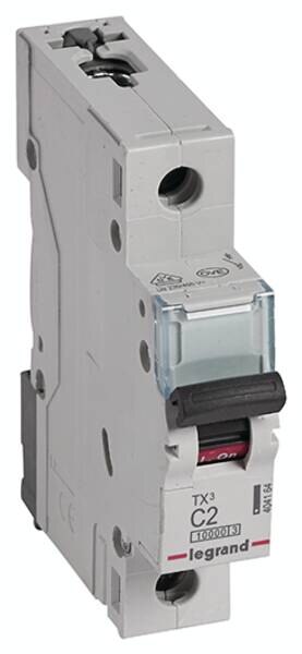 Legrand Legrand 404164 TX3 LS-Schalter C 2A 1-polig 10kA 230/400VAC 1TE