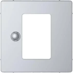 Merten Zentralplatte edelstahl Uni Temperaturregler MEG5775-6036