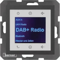 Berker Radio DAB+, Bt., B.x anthrazit. 30841606