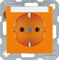 Berker Schuko-Steckdose or + Beschriftungsfeld 47501907