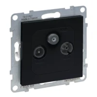 Legrand 765469 SEANO Enddose TV-R-SAT für HD-TV in der Farbausführung Anthrazit