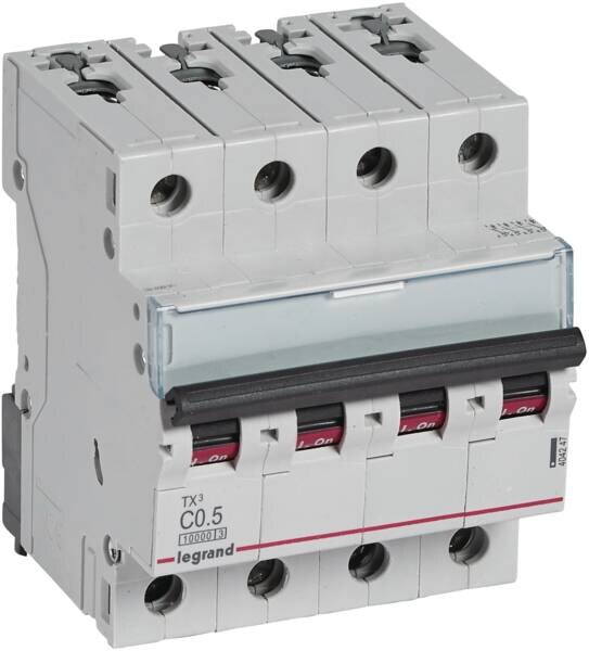 Legrand Legrand 404247 TX3 LS-Schalter C 0,5A 4-polig 10kA 400VAC 4TE