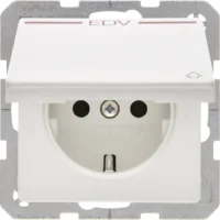 Berker Steckdose SCHUKO mit Klappdeckel Q.1 po 47516059