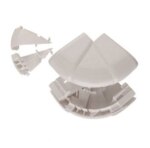 Legrand 010636 Außeneck Oberteil 2x85mm für DLPe 150/195mm 2-zügig reinweiß