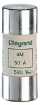 Legrand 014050 Zylindersicherung aM 50A 14x51 träge 500VAC 100kA ohne Schlagbolzen