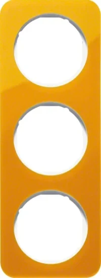 Berker Rahmen 3-fach orange tr./polws glänzend 10132339