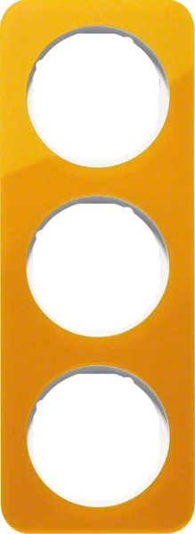 Berker Berker Rahmen 3-fach orange tr./polws glänzend 10132339