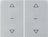 Berker Abdeckung Tastsensor-Modul 2-fach aluminium 80961371