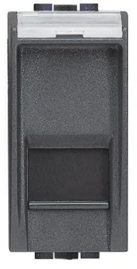 BTicino L4279C6A LivingLight Datendose RJ45 geschaltet Kategorie6A STP werkz. Anthrazit
