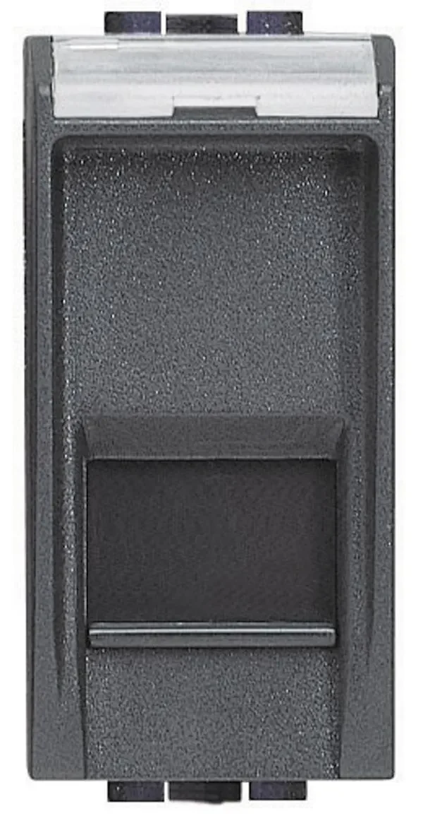 Legrand BTicino L4279C6A LivingLight Datendose RJ45 geschaltet Kategorie6A STP werkz. Anthrazit