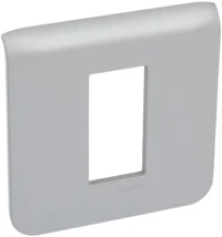 Legrand 079311L Rahmen 2-modulig f.1-modulig horizontal Mosaic Aluminium