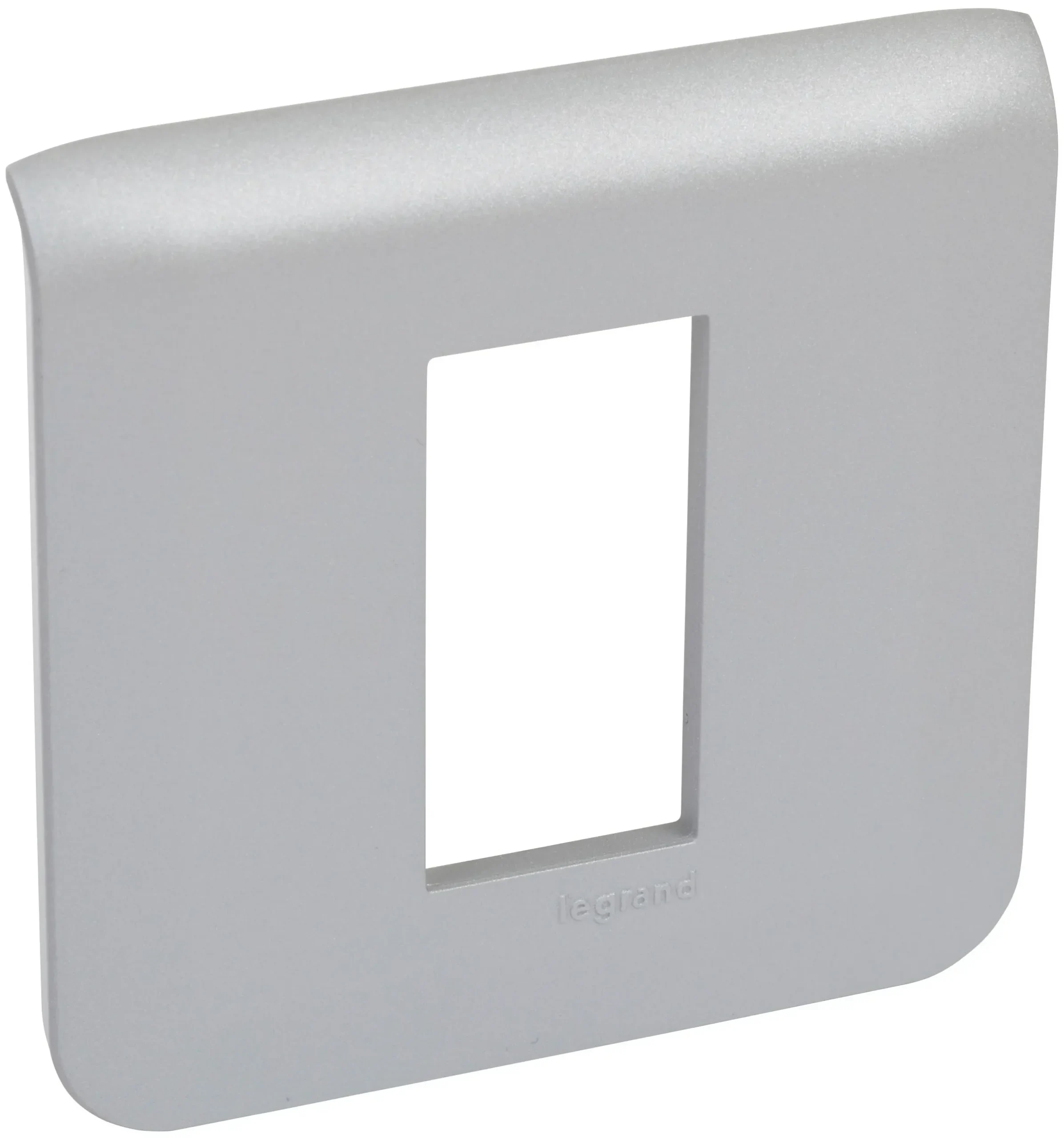 Legrand Legrand 079311L Rahmen 2-modulig f.1-modulig horizontal Mosaic Aluminium