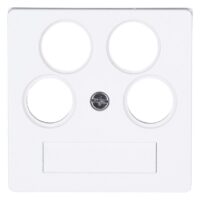 Kopp 491832003 HK07-Antennen-Abdeckung TV/RV/2x SAT Farbe:arktisweiß matt