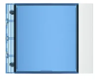 Bticino 352202 Frontblende Infomodul SFERA Aluminium Allwhite