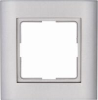 Kopp 402147088 ATHENIS UP-FR 1-fach Abdeckrahmen IP44 Farbe:stahlfarben