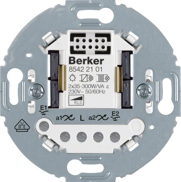 Berker Berker Universal Tastdimmer 2-fach 2-Draht Tragring rd. 85422101