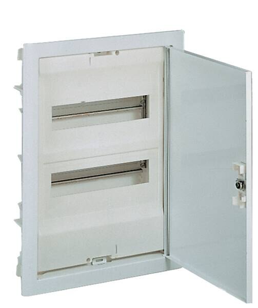 Legrand Legrand 001432 Unterputz Verteiler Ekinoxe mit Metalltür Signalweiß 24+4M 2R