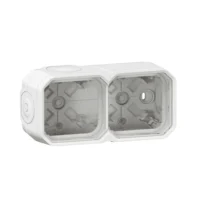Legrand 069690L Plexo New 2-fach Gehäuse horizontal und vertikal in der Ultraweiß