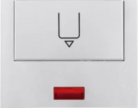 Berker Hotelcard-Schaltaufsatz Aluminium, rt Linse 16417103