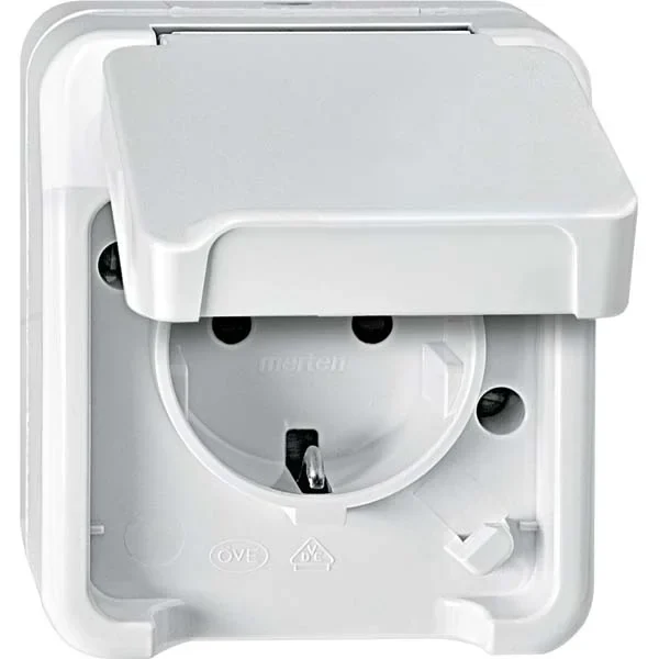 Merten Merten SCHUKO-Steckdose lichtgrau MEG2400-8029