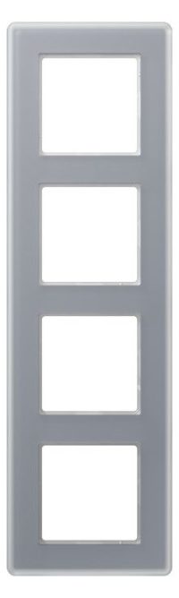 Jung AV584GLMKG Glasrahmen 4f senkr.eu.waager.e Montage Glas A VIVA kr