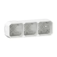 Legrand 069688L Plexo New 3-fach Gehäuse horizontal und vertikal in der Ultraweiß