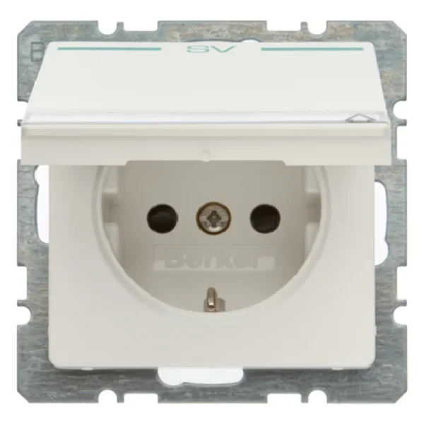 Berker Berker Steckdose SCHUKO deckel und Beschrift 47526039