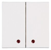 Kopp 862101129 HK07-Flächendoppelwippe m roter Linse Farbe:reinweiß