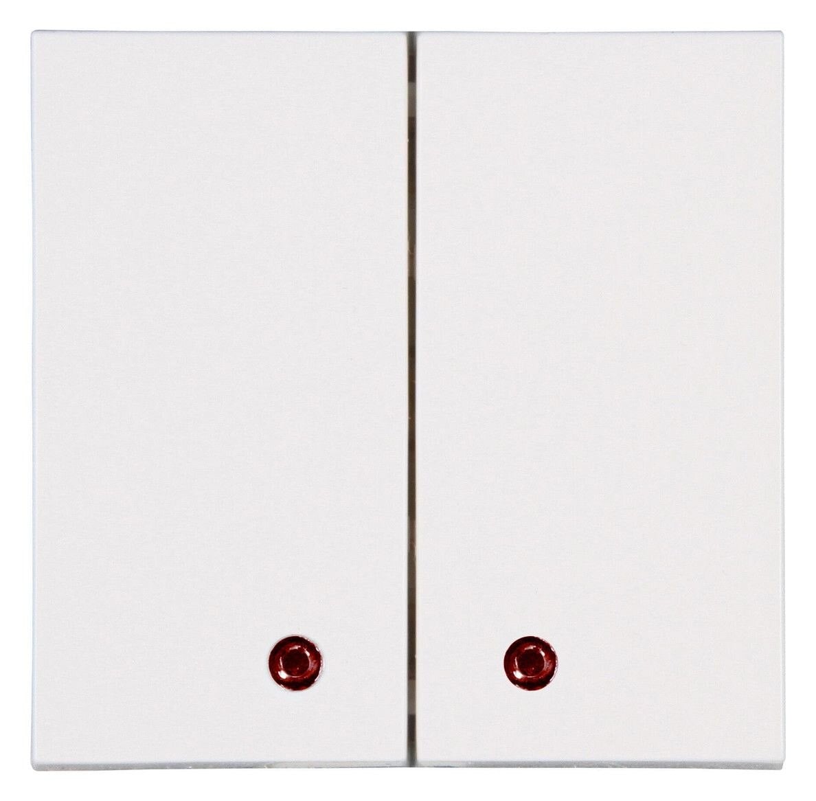 Kopp 862101129 HK07-Flächendoppelwippe m roter Linse Farbe:reinweiß