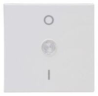 Kopp 491973005 HK07-Flächenwippe2-polig mit Linse Farbe:reinweiß