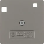 Berker Zentralstück Edelstahl/lackiert für FI-Schutzschalter 149604