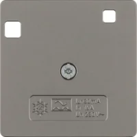 Berker Zentralstück Edelstahl/lackiert für FI-Schutzschalter 149604