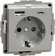 Merten Schuko Steckdose mit USB Ladegerät MEG2367-0460