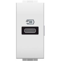 BTicino N4192C LivingLight USB-Lade- steckdose 1M m.1xUSB-C Weiß