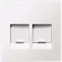 Merten Zentralplatte 2 fach polar weiß für Modular-Jack MEG4562-0419