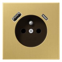 Jung ME1520F-15CAC Steckdose Frz/Belg mit USB Typ AC